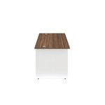 Jemini Rectangular Panel End Desk 1400x800x730mm Dark Walnut KF804758