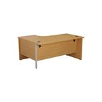 Jemini Radial Right Hand Panel End Desk 1600x1200x730mm Nova Oak KF805083