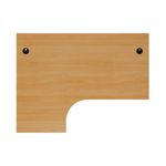 Jemini Radial Left Hand Panel End Desk 1800x1200x730mm Beech KF805120