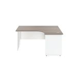 Jemini Switch Radial Right Hand 1600x1200x730mm Grey Oak KF805434