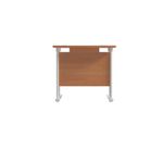 Jemini Rectangular Cantilever Desk 800x600x730mm Beech/White KF806141