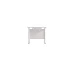 Jemini Rectangular Cantilever Desk 800x600x730mm White/White KF806172