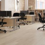 Jemini Rectangular Cantilever Desk 1200x600x730mm White/Silver KF806233