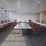 Jemini Rectangular Cantilever Desk 1600x600x730mm Beech/Silver KF806448