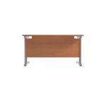 Jemini Rectangular Cantilever Desk 1200x800x730mm Beech/Silver KF806806