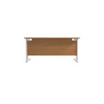 Jemini Rectangular Cantilever Desk 1600x800x730mm Nova Oak/White KF807124