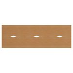 Jemini 6 Person Bench Desk 3600x1600x730mm Beech/White KF808787