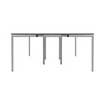 Jemini 6 Person Bench Desk 4800x1600x730mm Grey Oak/White KF809517