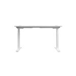 Jemini Sit/Stand Desk with Cable Ports 1600x800x630-1290mm White/White KF810032