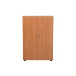 Jemini Wooden Cupboard 800x450x1200mm White/Beech KF810285
