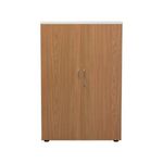 Jemini Wooden Cupboard 800x450x1200mm White/Nova Oak KF810322