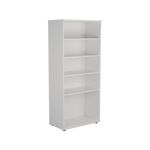 Jemini Wooden Bookcase 800x450x1800mm White KF811022