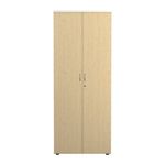 Jemini Wooden Cupboard 800x450x2000mm White/Maple KF811138