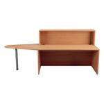 Jemini Reception Unit with Extension 1600x800x740mm Beech KF816326