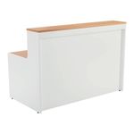 Jemini Reception Unit 1400x800x740mm Beech/White KF816340