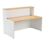 Jemini Reception Unit 1400x800x740mm Nova Oak/White KF816357