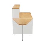 Jemini Reception Unit with Extension 1400x800x740mm Nova Oak/White KF816370