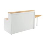Jemini Reception Unit with Extension 1400x800x740mm Nova Oak/White KF816370