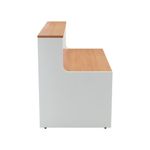 Jemini Reception Unit 1600x800x740mm Beech/White KF816387