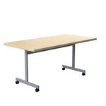 Jemini Tilting Table 1600x700x730mm Maple/Silver KF816504