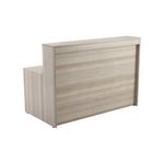 Jemini Reception Unit 1400x800x740mm Grey Oak KF818207