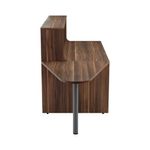 Jemini Reception Unit with Extension 1400x800x740mm Dark Walnut KF818245