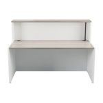 Jemini Reception Unit 1400x800x740mm Grey Oak/White KF818374