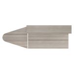 Jemini Reception Unit with Extension 1400x800x740mm Grey Oak/White KF818405