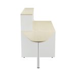 Jemini Reception Unit with Extension 1600x800x740mm Maple/White KF818473