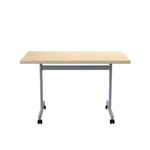 Jemini Rectangular Tilting Table 1200x700x720mm Maple/Silver KF818480