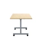 Jemini Rectangular Tilting Table 1200x800x720mm Maple/Silver KF818497