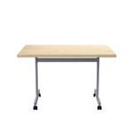 Jemini Rectangular Tilting Table 1200x800x720mm Maple/Silver KF818497