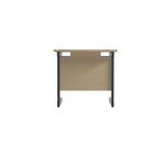 Jemini Rectangular Double Upright Cantilever Desk 800x600x730mm Maple/Black KF819516