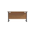 Jemini Rectangular Double Upright Cantilever Desk 1400x800x730mm Nova Oak/Black KF819622