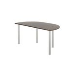 Jemini Semi Circular Multipurpose Table 1600x800x730 Walnut KF819905