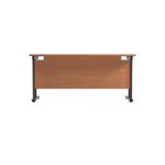 Jemini Rectangular Double Upright Cantilever Desk 1800x600x730mm Beech/Black KF820192