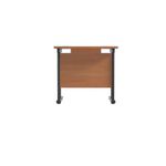 Jemini Rectangular Double Upright Cantilever Desk 800x600x730mm Beech/Black KF820314