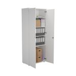 First Wooden Cupboard 800x450x2000mm White KF821014