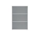 Polaris Bookcase 2 Shelf 800x400x1204mm Arctic White KF821106