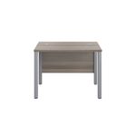 Jemini Rectangular Goal Post Desk 1000x600x730mm Grey Oak/Silver KF821366