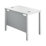 Jemini Rectangular Goal Post Desk 1000x600x730mm White/White KF821434