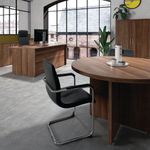 Avior Rectangular Executive Desk 1800x900x750mm Nova Oak KF821687