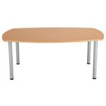 Jemini Boardroom Table Pole Leg 1800x1200x730mm Beech KF821823