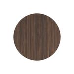 Avior Executive Circular Meeting Table 1200x1200x750mm Dark Walnut KF821861