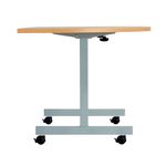Jemini D-End Tilt Table 1400x800x720mm Beech/Silver KF822417