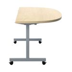 Jemini D-End Tilt Table 1400x700x720mm Maple/Silver KF822448