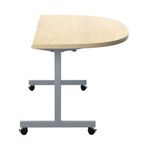 Jemini D-End Tilt Table 1600x800x720mm Maple/Silver KF822509