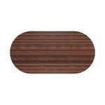 Jemini D-End Meeting Table 1800x1000x730mm Dark Walnut KF822646