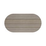 Jemini D-End Meeting Table 1800x1000x730mm Grey Oak KF822653