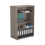 Jemini Wooden Bookcase 800x450x1200mm Grey Oak KF822861